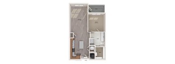 a room with a sink and a mirror