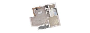 a floor plan of a small apartment