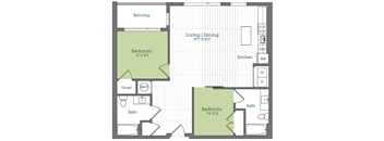a floor plan of a home