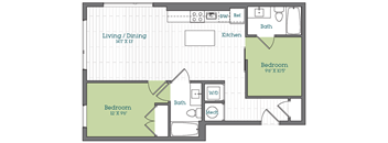 a floor plan of a small house