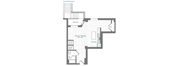 a floor plan of a bedroom apartment