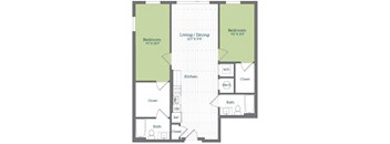 a floor plan of a small apartment