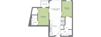 a floor plan of a house