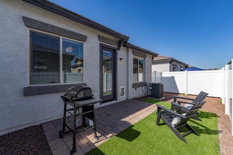 large backyard with grill