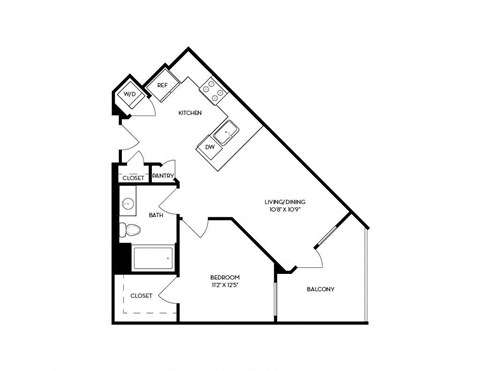 bedroom floor plan | luxury apartments in towson md | the mille brookhaven apartment at VORA LUX, California, 92120
