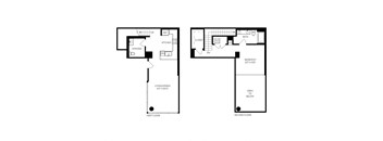 bedroom floor plan | the columbia apartments at VORA LUX, San Diego, 92120
