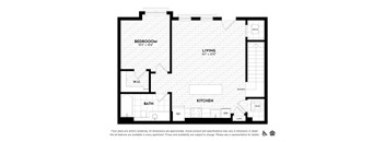 a floor plan of a bedroom apartment