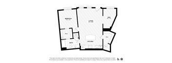 a floor plan of a bedroom apartment