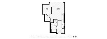a floor plan of a bedroom apartment