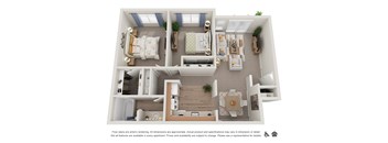 2 Bed 1 Bath Floor Plan at Veri at Timberhill, Corvallis