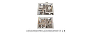 Combined view of 2x1 Townhome  at Veri at Timberhill, Corvallis, OR, 97330