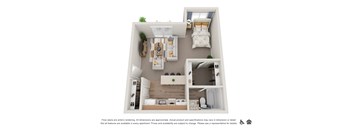 Studio Floor Plan at Veri at Timberhill, Corvallis, OR