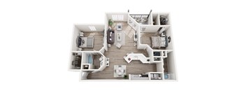 a 1 bedroom floor plan  395