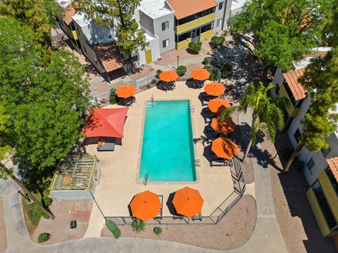 a view of the pool at protea hotel