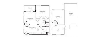 One Bedroom One Bathroom Loft