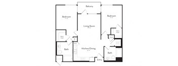 Two Bedroom Two Bathroom