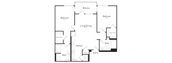 Two Bedroom Two Bathroom