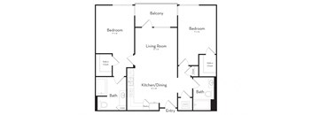 Two Bedroom Two Bathroom