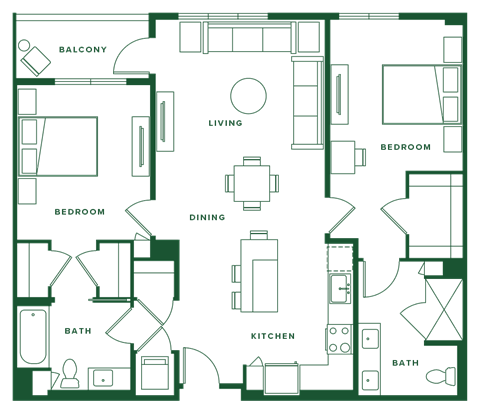 a floor plan of a house