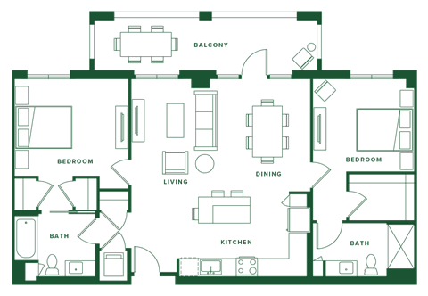a floor plan of a house