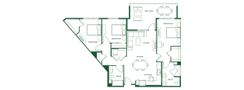 a floor plan of a house