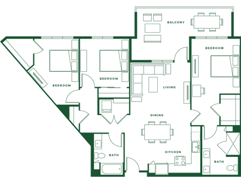 a floor plan of a house