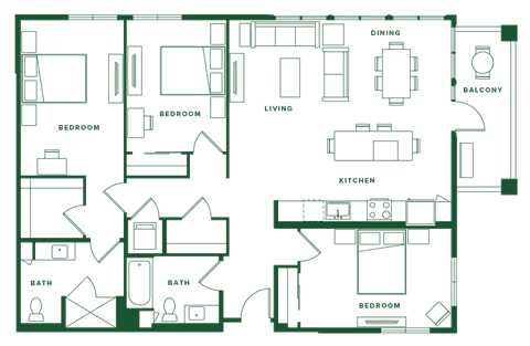 a floor plan of a house