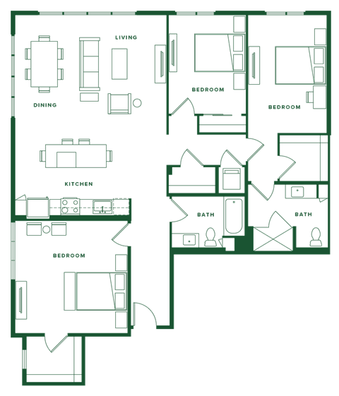 a floor plan of a house
