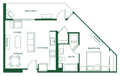 a floor plan of a small house