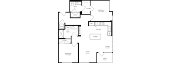 a schematic of a floor plan of a house