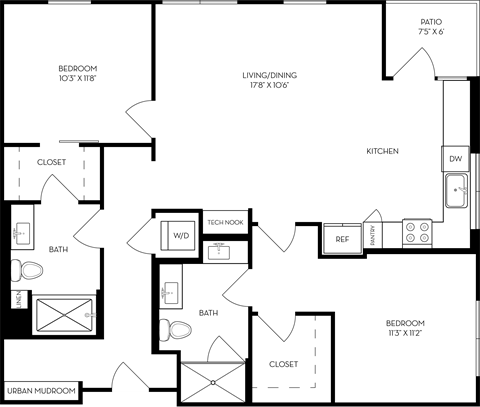 a conceptual diagram of a floor plan of a house