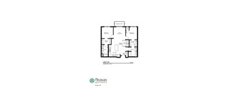 a floor plan of unit b1 of the aspen apartments