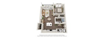 a 1 bedroom floor plan  woodland heights apartments