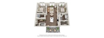 a 1 bedroom floor plan  villas at spring creek