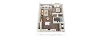 a 1 bedroom floor plan  summit  503 square feet
