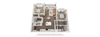 a 1 bedroom floor plan  woodland commons apartments