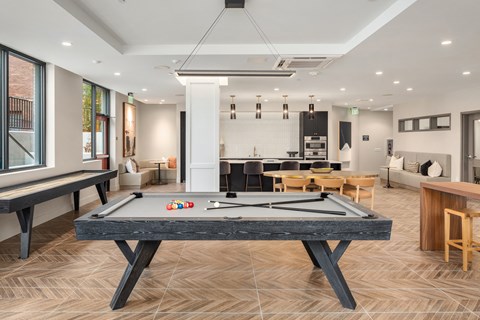 play a game of pool in our clubhouse at our apartments
