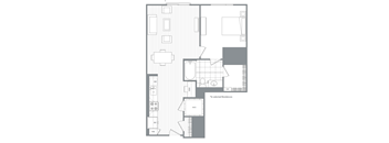 One bedroom one bathroom D  at Kinley West LA, Los Angeles