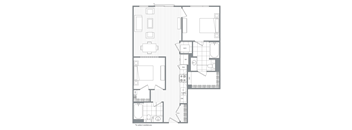 Two bedroom Two bathroom  at Kinley West LA, Los Angeles, 90045