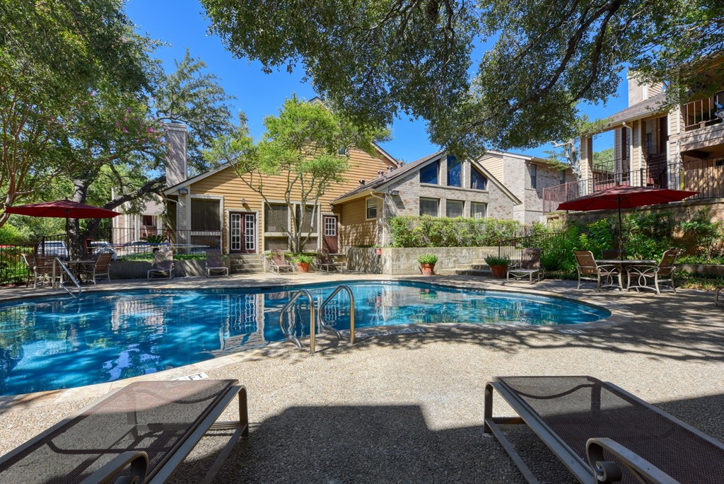 our apartments showcase a swimming pool