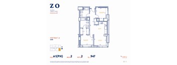 A1 PH Floor Plan 2208 SF
