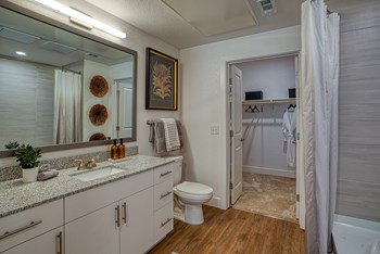 bathroom with white cabinets - Photo Gallery 8