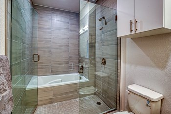 Bathroom with full glass doors - Photo Gallery 6