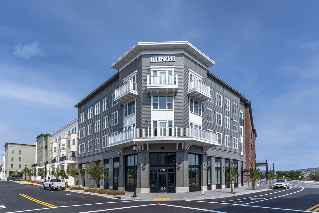 exterior shot of the front of the building