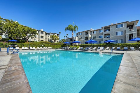 Swimming Pool Area at Eagle Glen Apartments, Murrieta, California