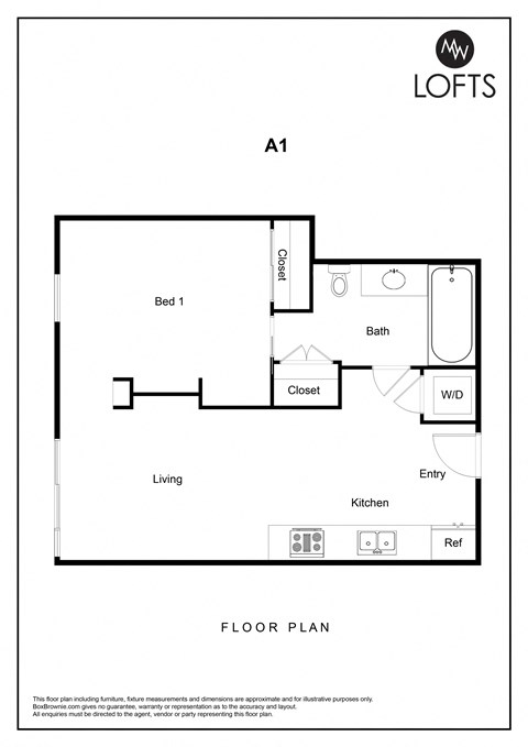 a floor plan for a small apartment