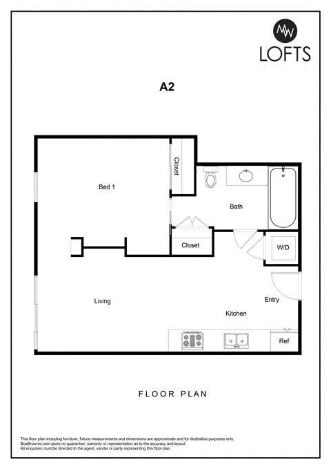 a floor plan of lofts on the park