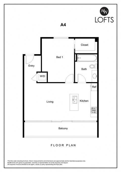 a floor plan for a small apartment