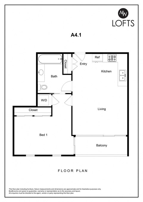 a floor plan of lofts on the park