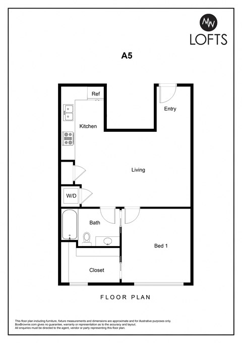 a floor plan for a small apartment